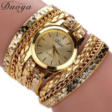 Duoya selling luxury fashion heart pendant women watches