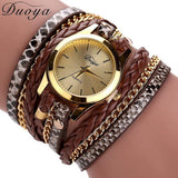 Duoya selling luxury fashion heart pendant women watches