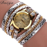 Duoya selling luxury fashion heart pendant women watches