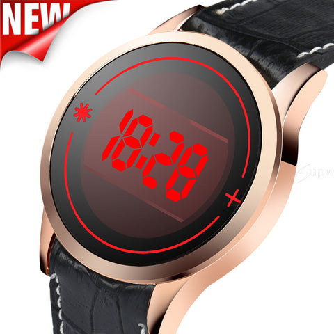 Men's Fashion LED Digital Touch Screen Day Date Silicone Wrist Watch