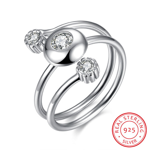 925 Sterling Silver Ring Sanshi Open Ring Jewelry Wholesale website Factory Direct selling