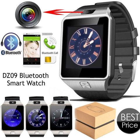 DZ09 Smartwatch 2018 Men Smart Watch with Camera Bluetooth 3.0 Support SIM TF Card for Apple IOS Smartfone Android Phone
