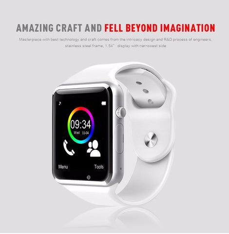 A1 Smartwatch Intelligent Digital Sport Gold Smart Watch New Pedometer For Phone Android Wrist Watch Men Women's satti Watch